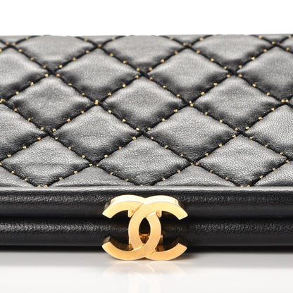 Chanel Lambskin Stitched Timeless Clutch Black 5 of 17