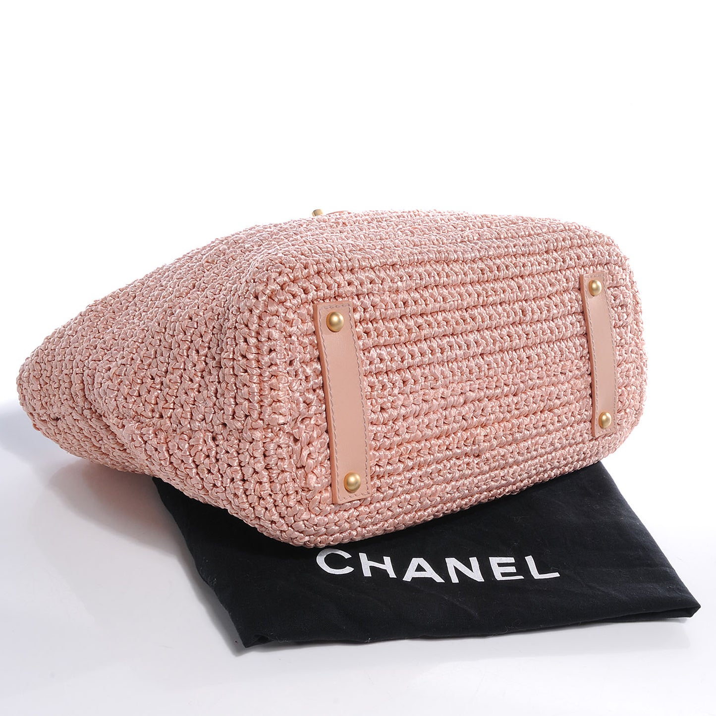 Straw Raffia Tote Pink