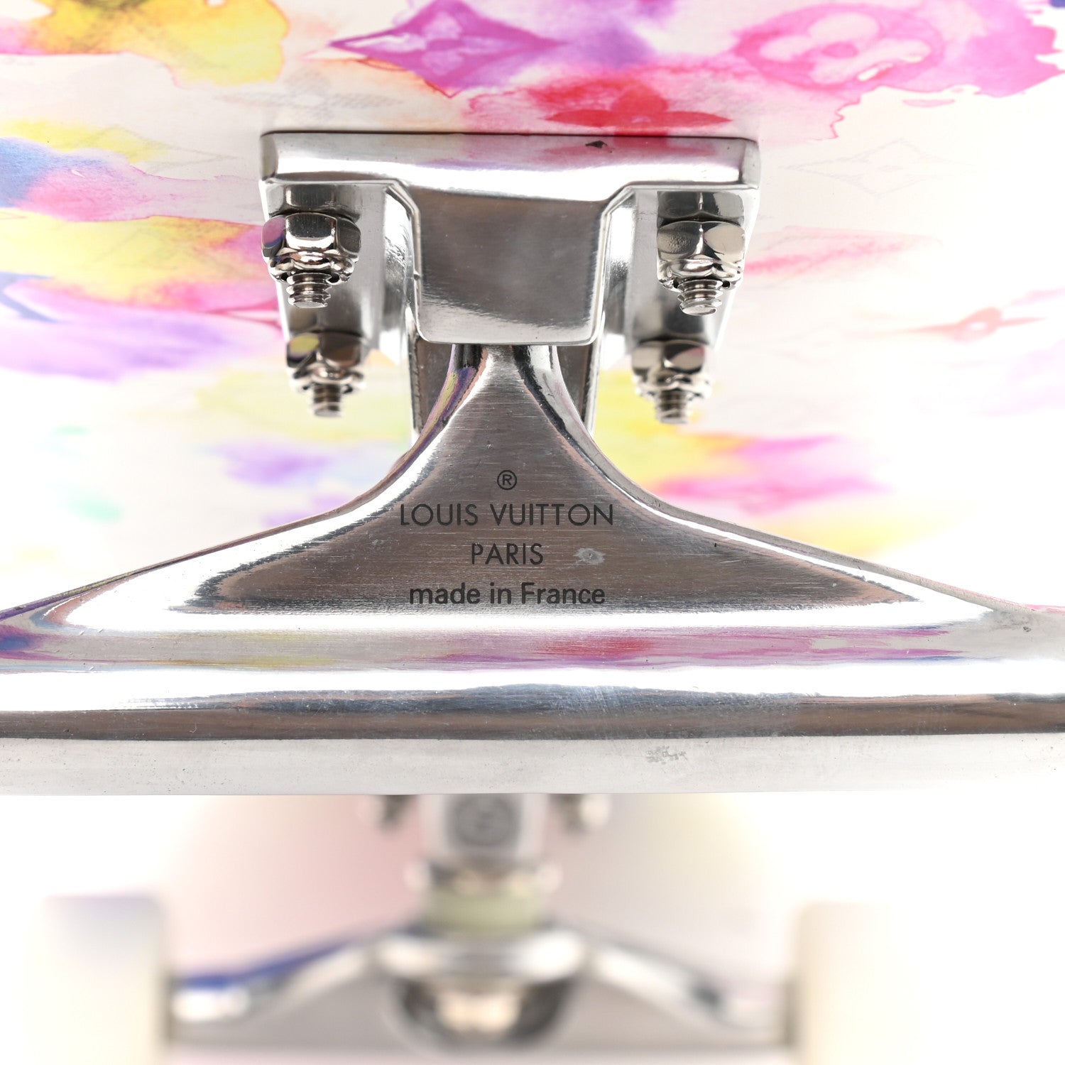 Louis Vuitton Monogram Watercolor Wood Skateboard Multicolor 3 of 10