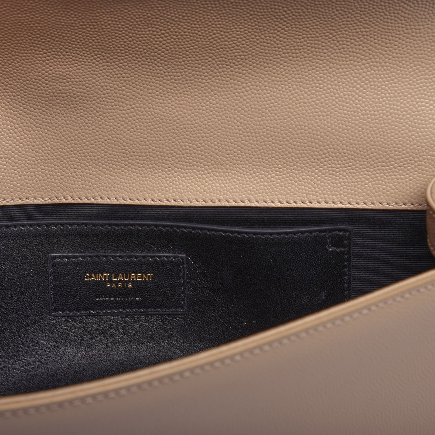 Saint Laurent Grain De Poudre Classic Monogram Cassandre Clutch Nude 9 of 10
