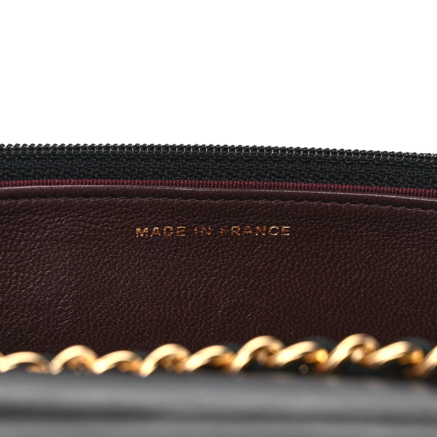 Chanel Lambskin Quilted Wallet On Chain WOC Black 7 of 10