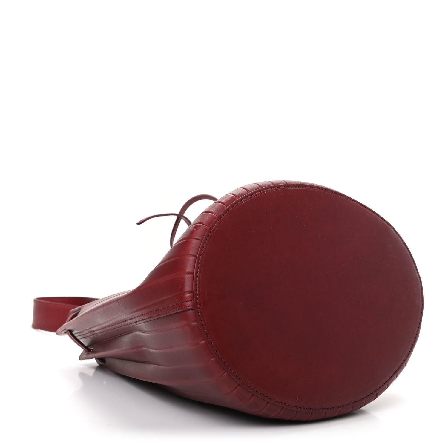 Mansur Gavriel Vegetable Tanned Calfskin Pleated Bucket Bag Borbo 4 of 8
