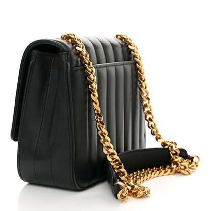 Saint Laurent Lambskin Matelasse Monogram Medium Vicky Chain Bag Algae 3 of 16