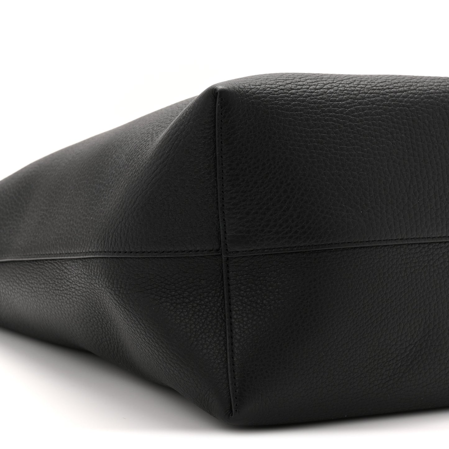 Grained Calfskin Medium N/S Park Tote Black
