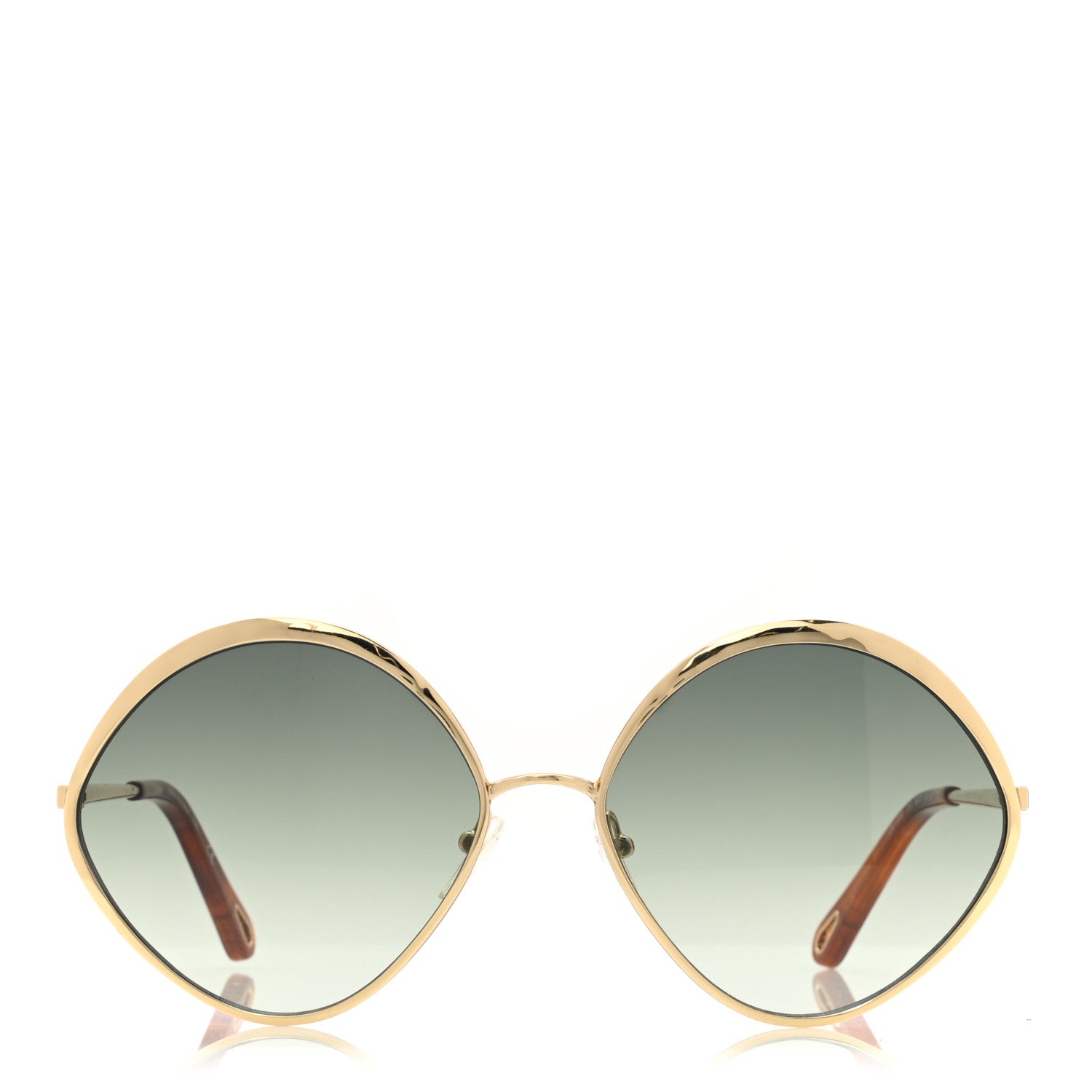 Chloe Oval Sunglasses CE168S Gold 2 of 6