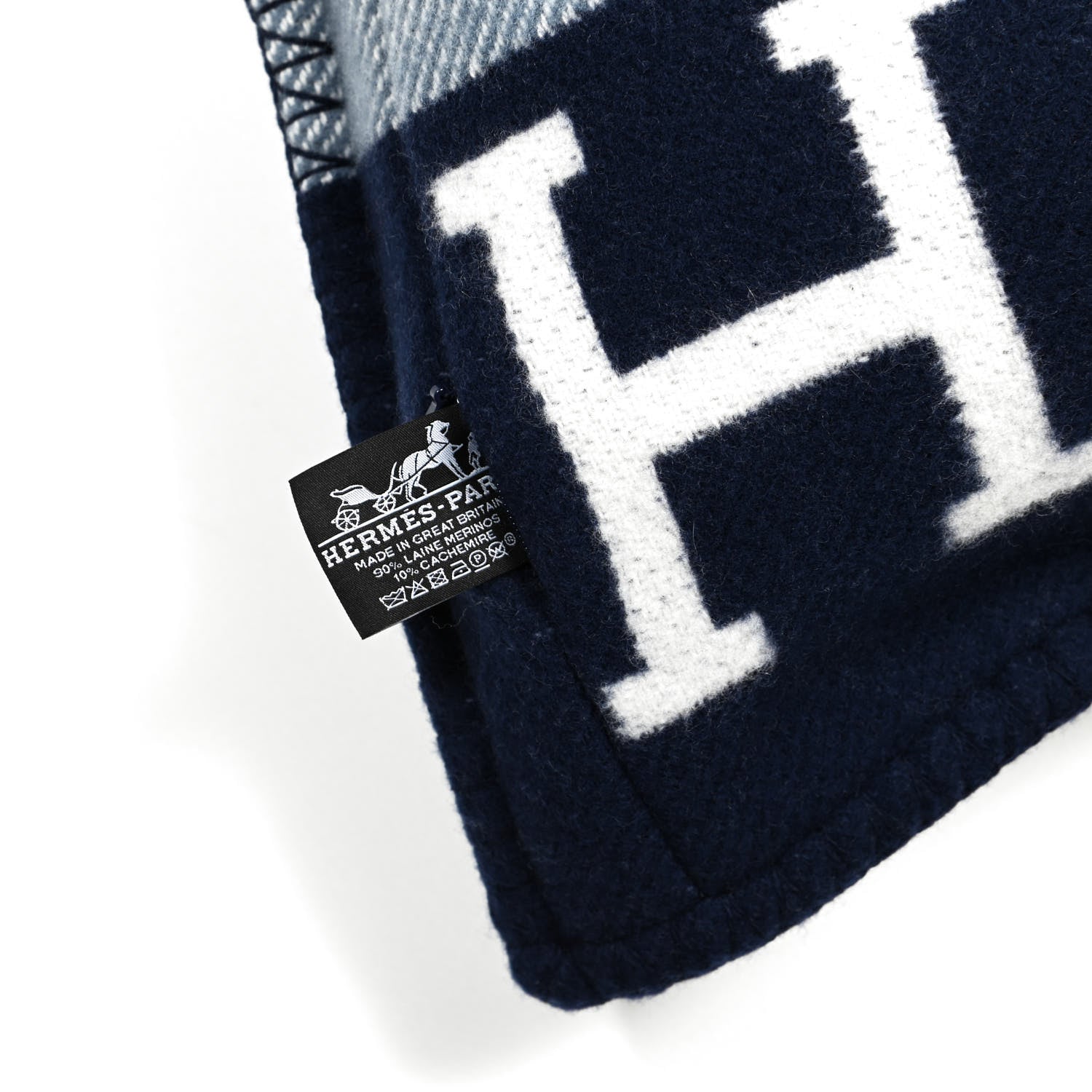 Hermes Wool Cashmere Avalon III Pillow PM Ecru Caban 3 of 3