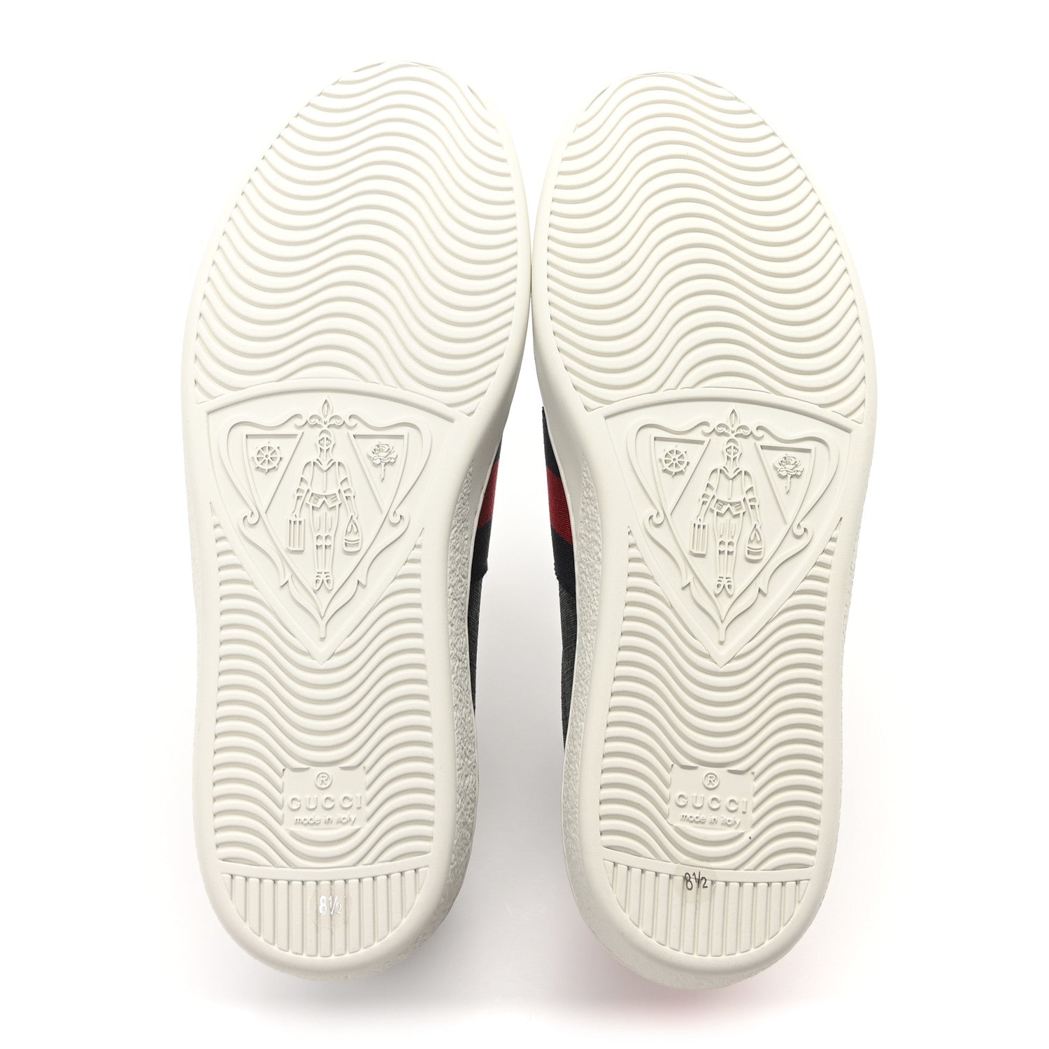 Gucci GG Supreme Monogram Ayers Web Mens New Ace Sneakers 8.5 Black 6 of 9