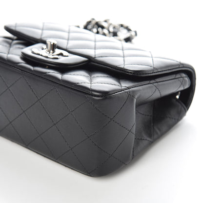 Chanel Lambskin Quilted Mini Square Flap Black 9 of 10