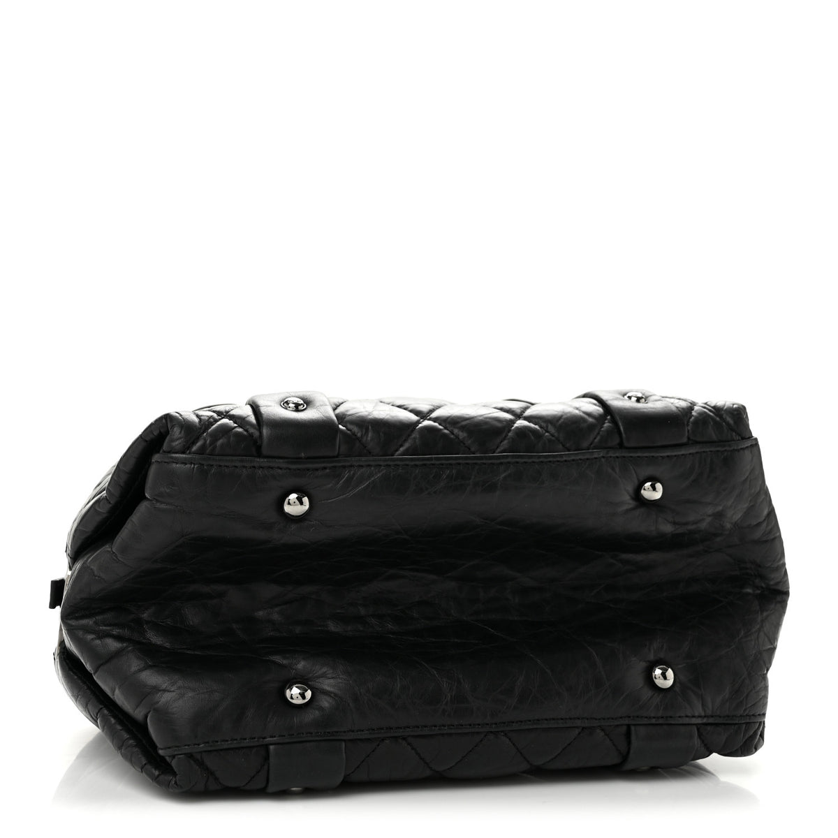 Chanel Distressed Lambskin Small Lady Braid Tote  Black 4 of 14