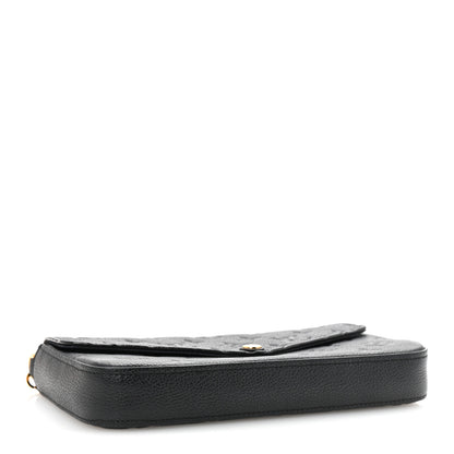 Louis Vuitton Empreinte Pochette Felicie Chain Wallet Black 4 of 9