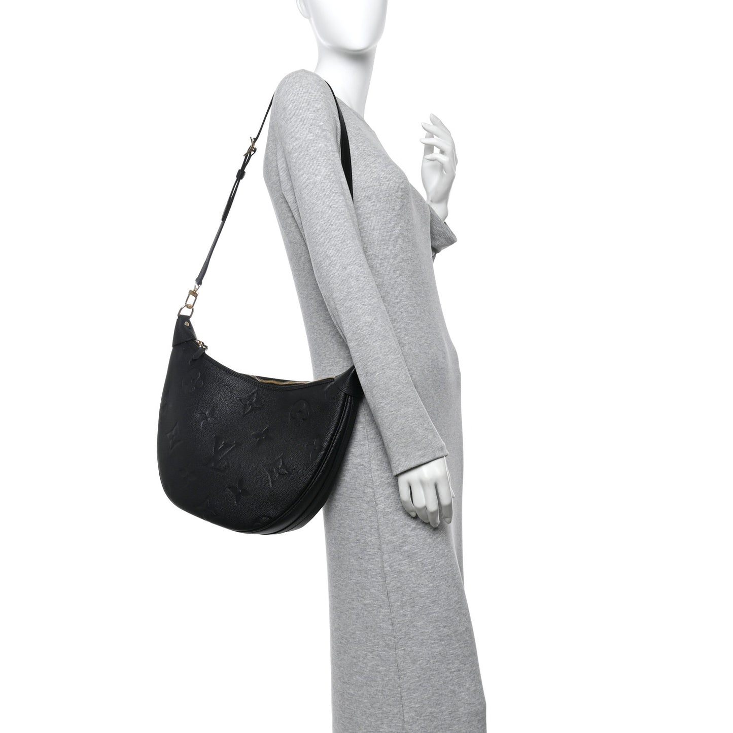 Empreinte Monogram Giant Loop Hobo Black
