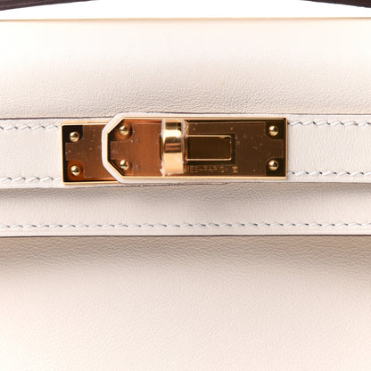 Hermes Swift Kelly Cut Clutch Pochette Nata 6 of 9