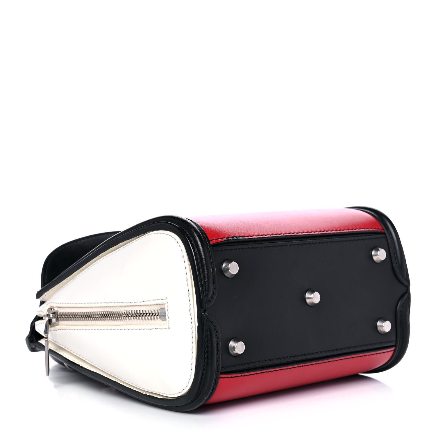 Alexander McQueen Calfskin Floral Cut Out Mini Heroine Shoulder Bag Red 4 of 11