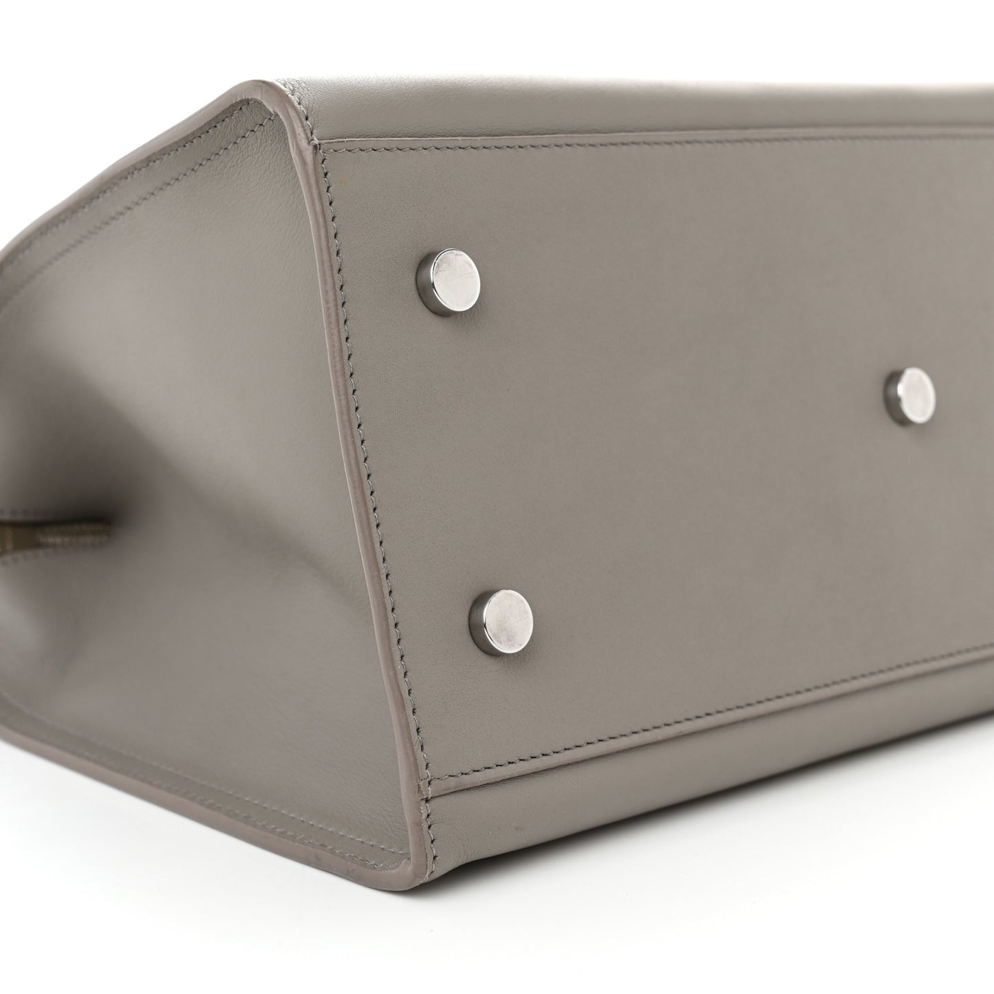 Calfskin Small Monogram Cabas Grey