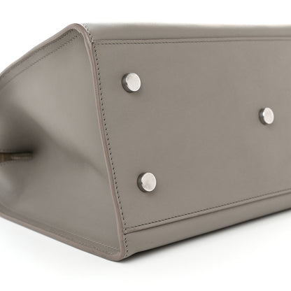 Saint Laurent Calfskin Small Monogram Cabas Grey 9 of 12