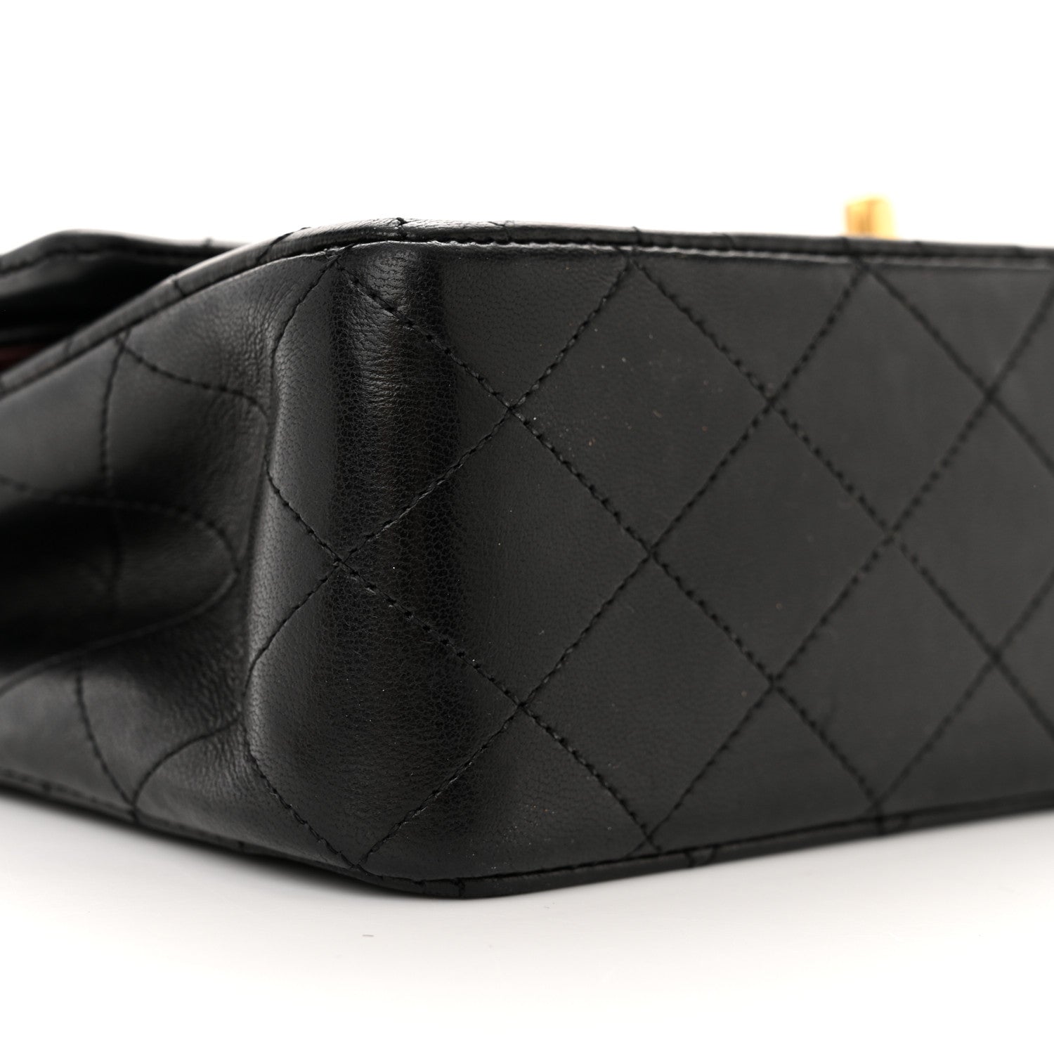 Chanel Lambskin Quilted Medium Double Flap Black 10 of 22