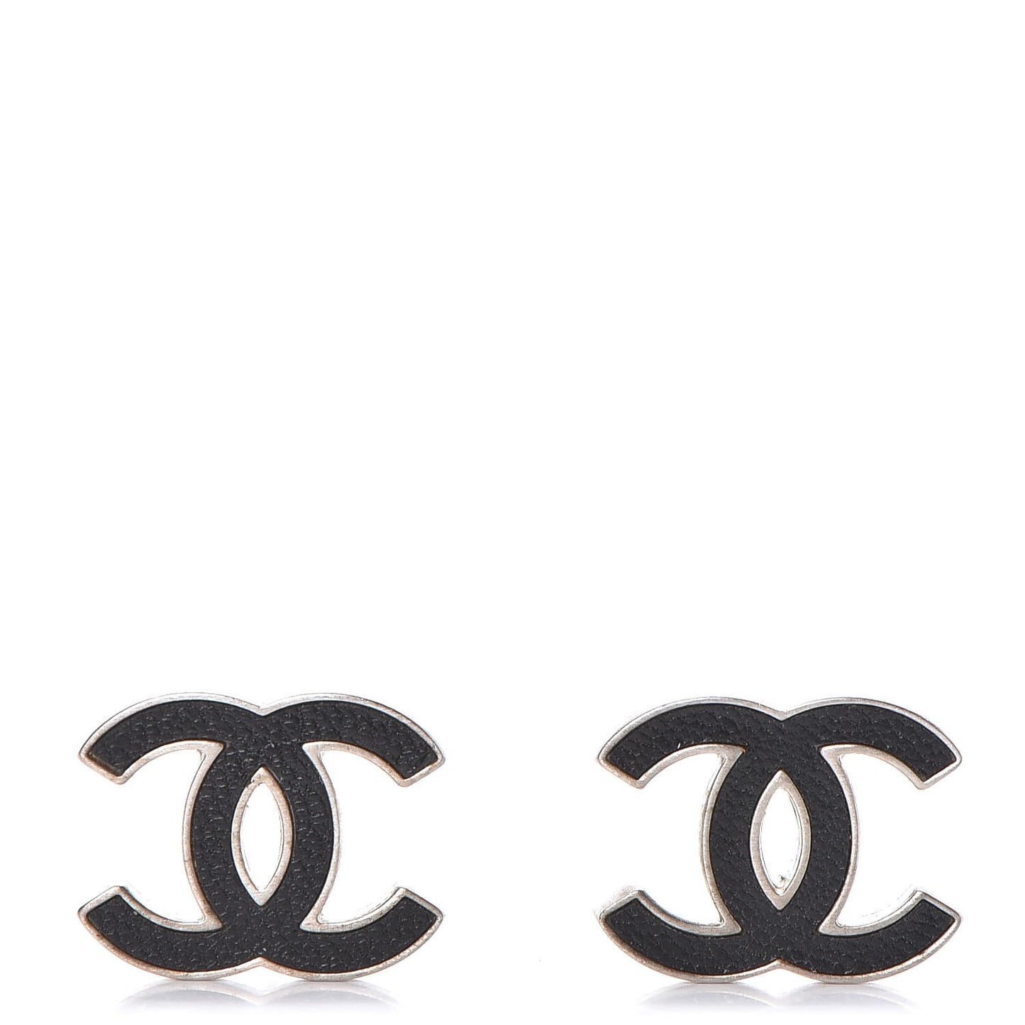 Lambskin CC Earrings Black