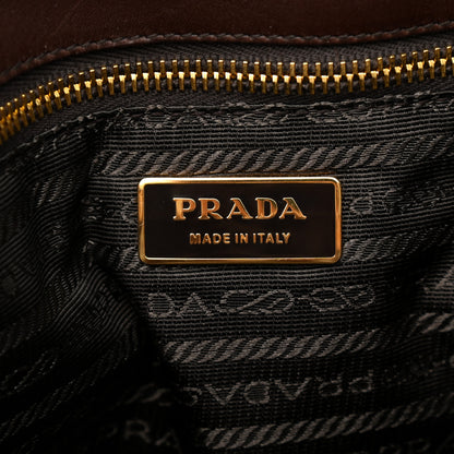 Prada Cavallino Giraffe Print Tote Sabbia Moro 6 of 10