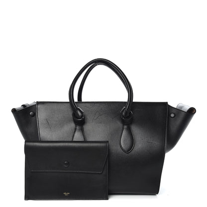 Celine Smooth Calfskin Small Tie Knot Tote Black 1 of 16