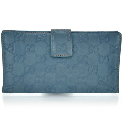 Gucci Guccissima Continental Wallet Blue 1 of 10