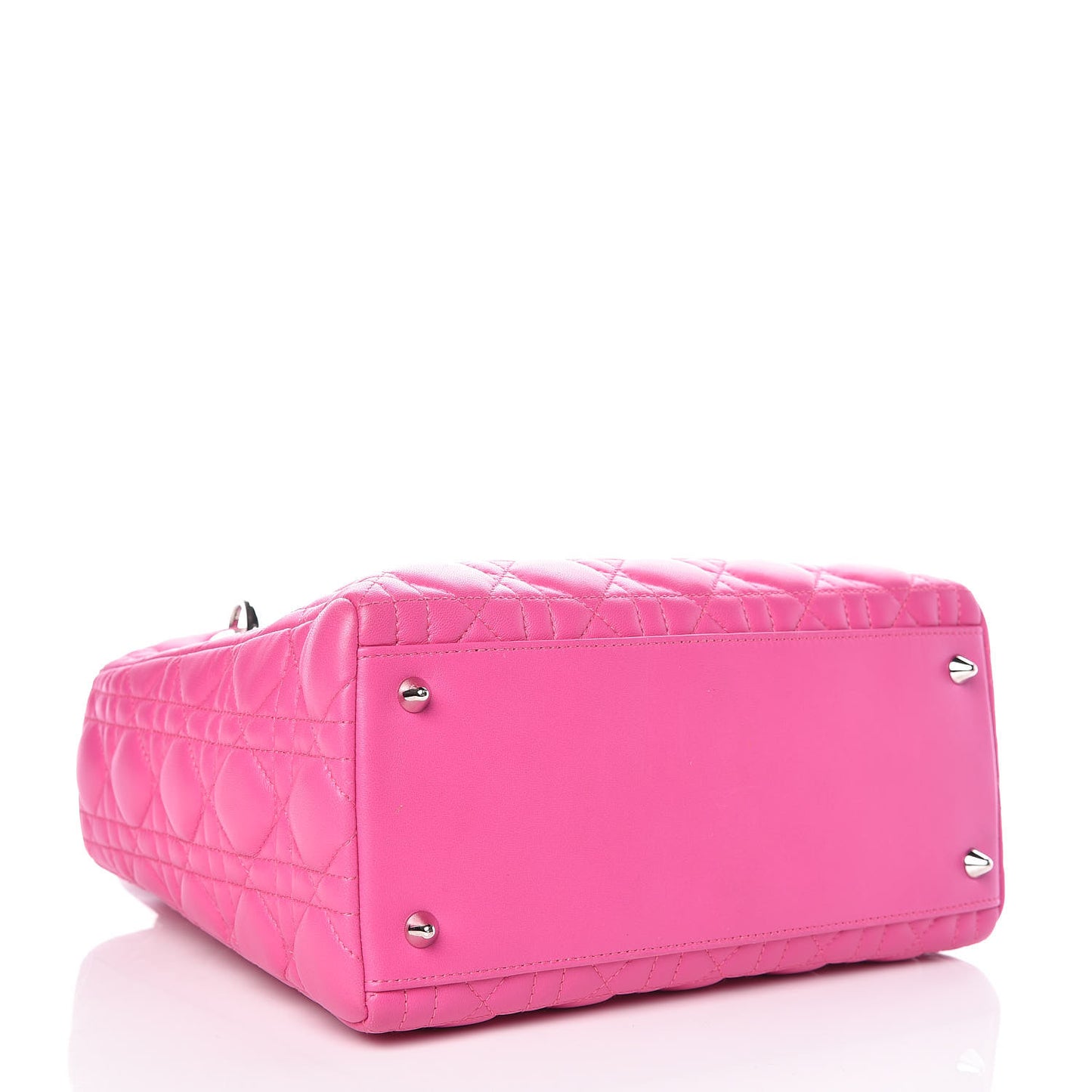 Lambskin Cannage Medium Lady Dior Pink