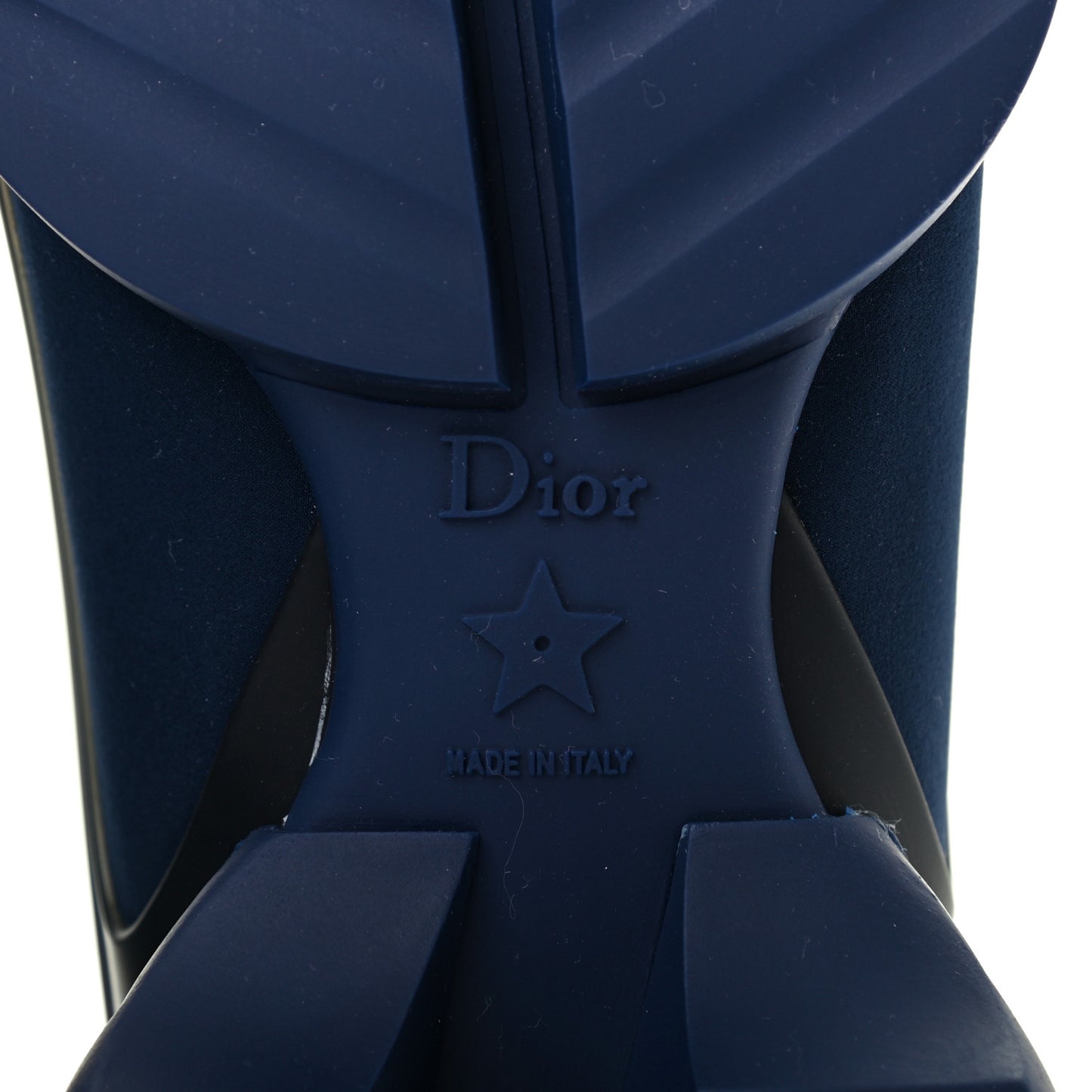 Neoprene Rubber Womens D-Connect Sneakers 40.5 Indigo Blue