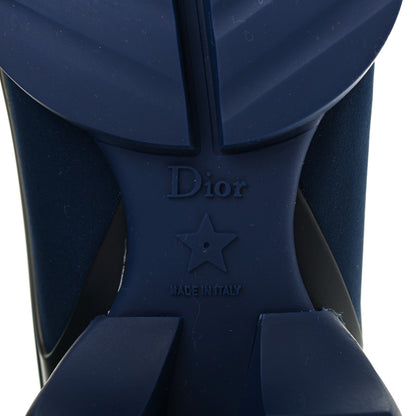 Christian Dior Neoprene Rubber Womens D-Connect Sneakers 40.5 Indigo Blue 6 of 13