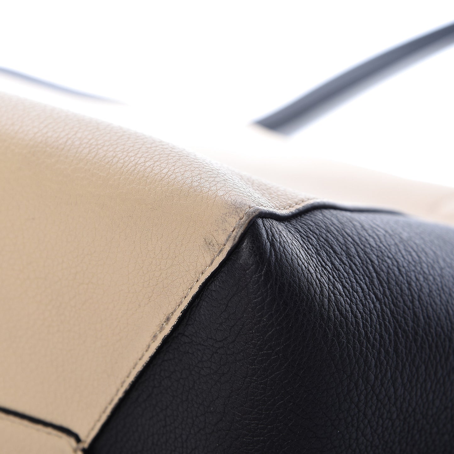 Calfskin Lockme Cabas Vanille Black