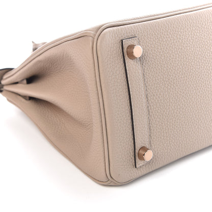 Hermes Togo Birkin 25 Gris Tourterelle 36 of 38