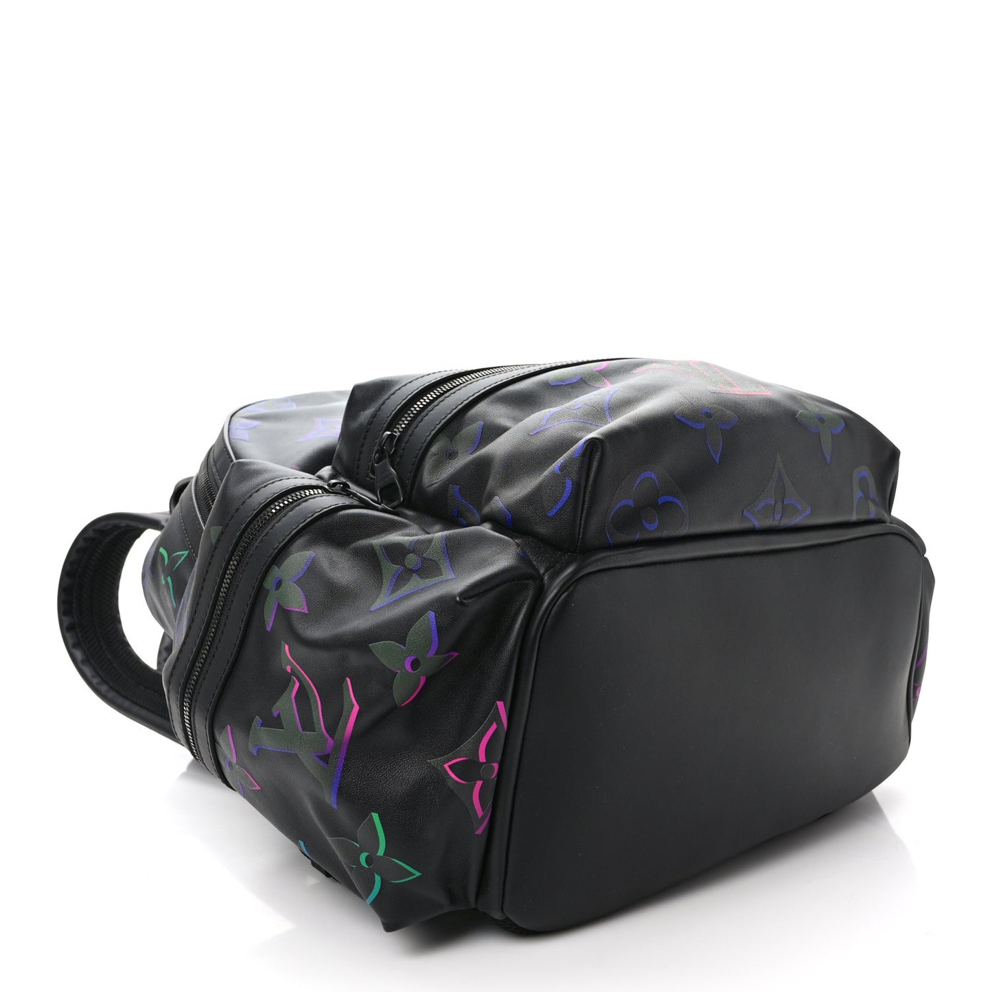 Calfskin Monogram Spotlight Comet Backpack Black Borealis