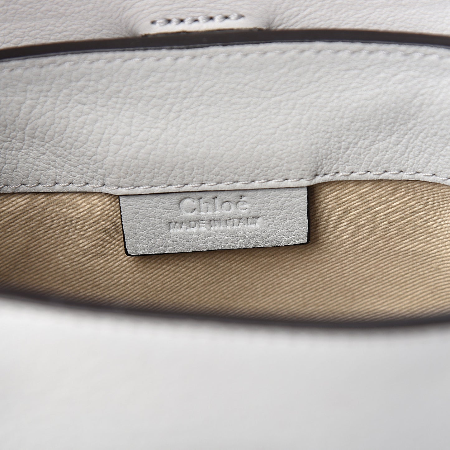 Suede Calfskin Mini Faye Backpack Airy Grey