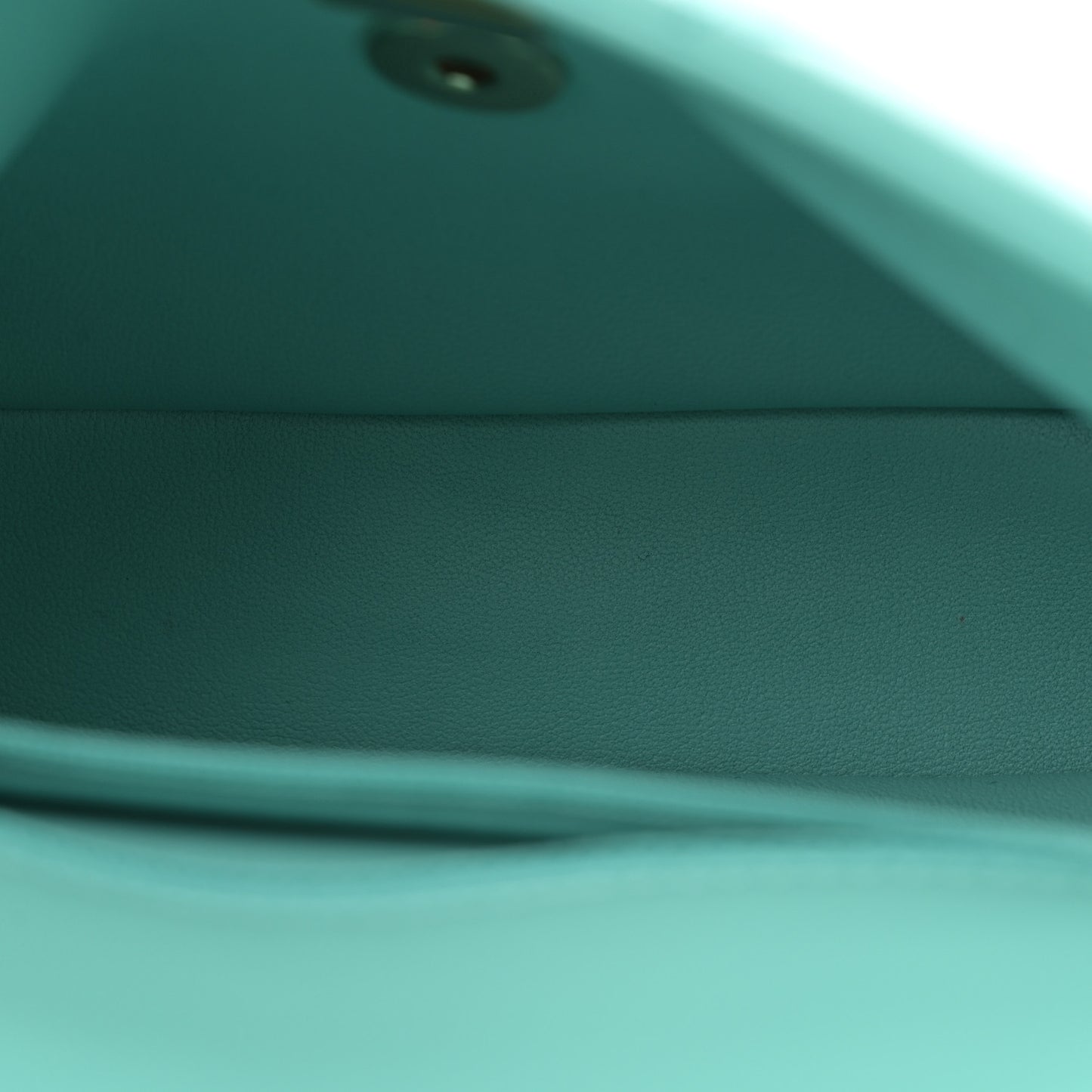 Shiny Lambskin Quilted Mini Coco Trip Flap Bag Turquoise