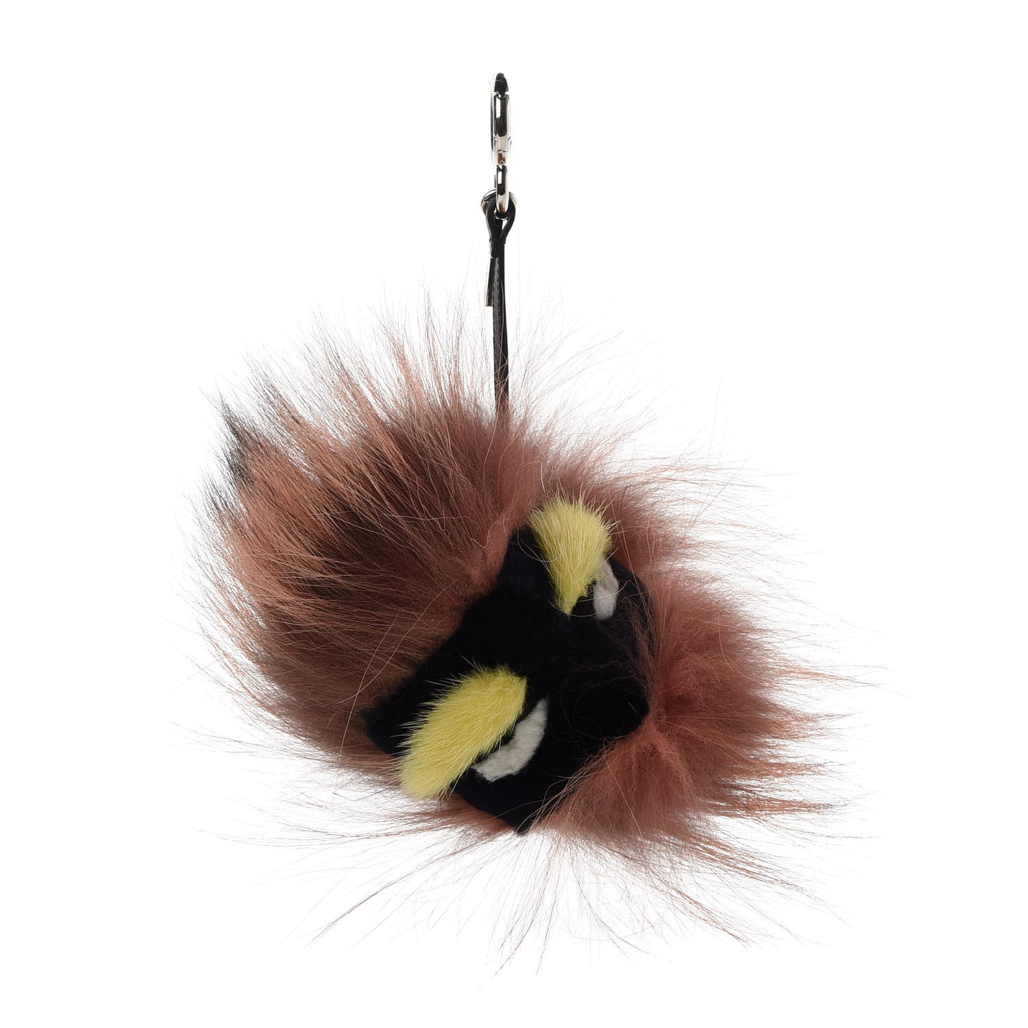 Fendi Fox Mink Rabbit Fur Vitello Flamingo Archy Monster Bag Bug