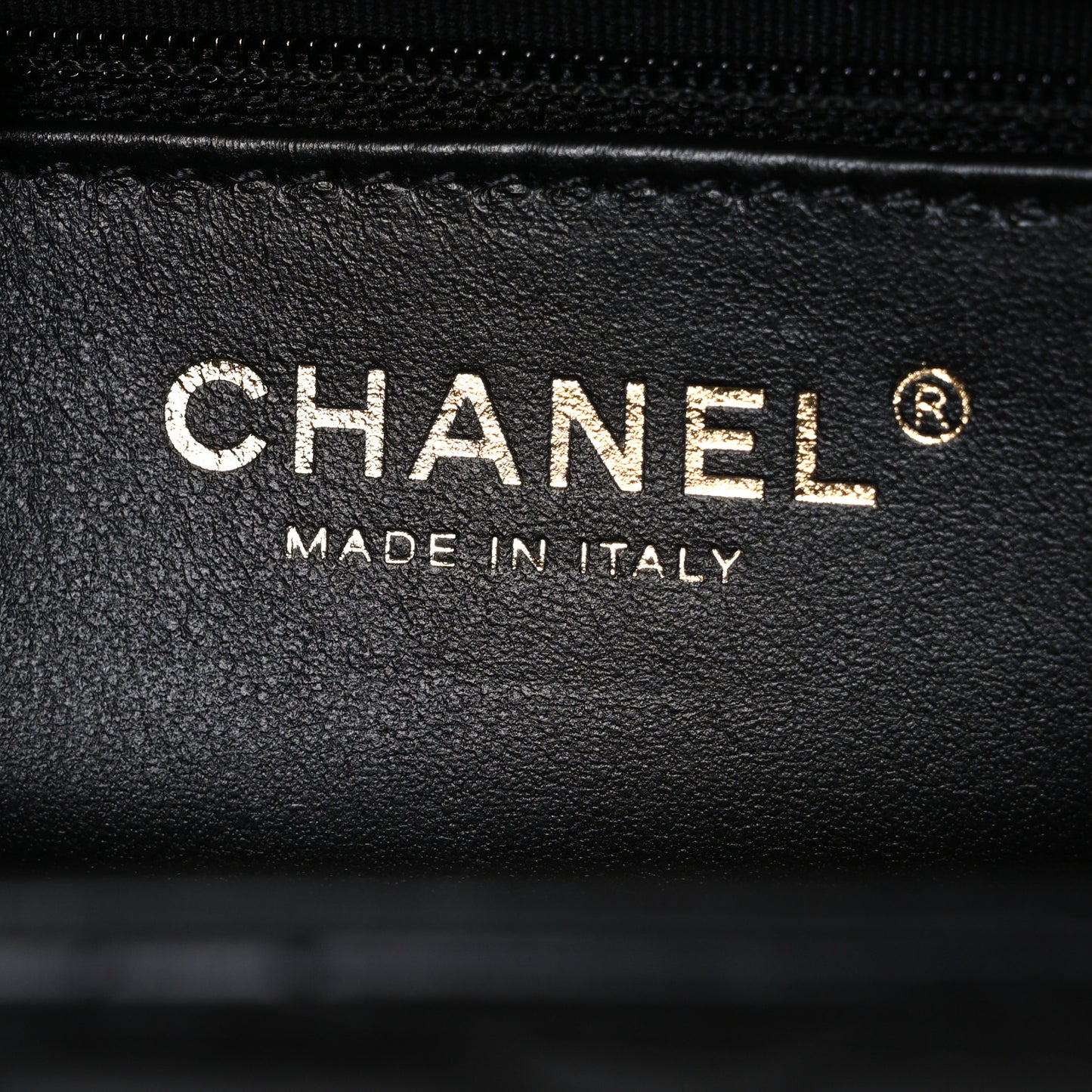Shiny Aged Calfskin Quilted Nano Kelly Shopper Black
