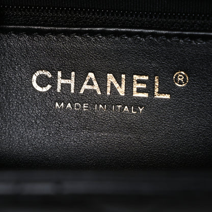 Chanel Shiny Aged Calfskin Quilted Nano Kelly Shopper Black 6 of 10