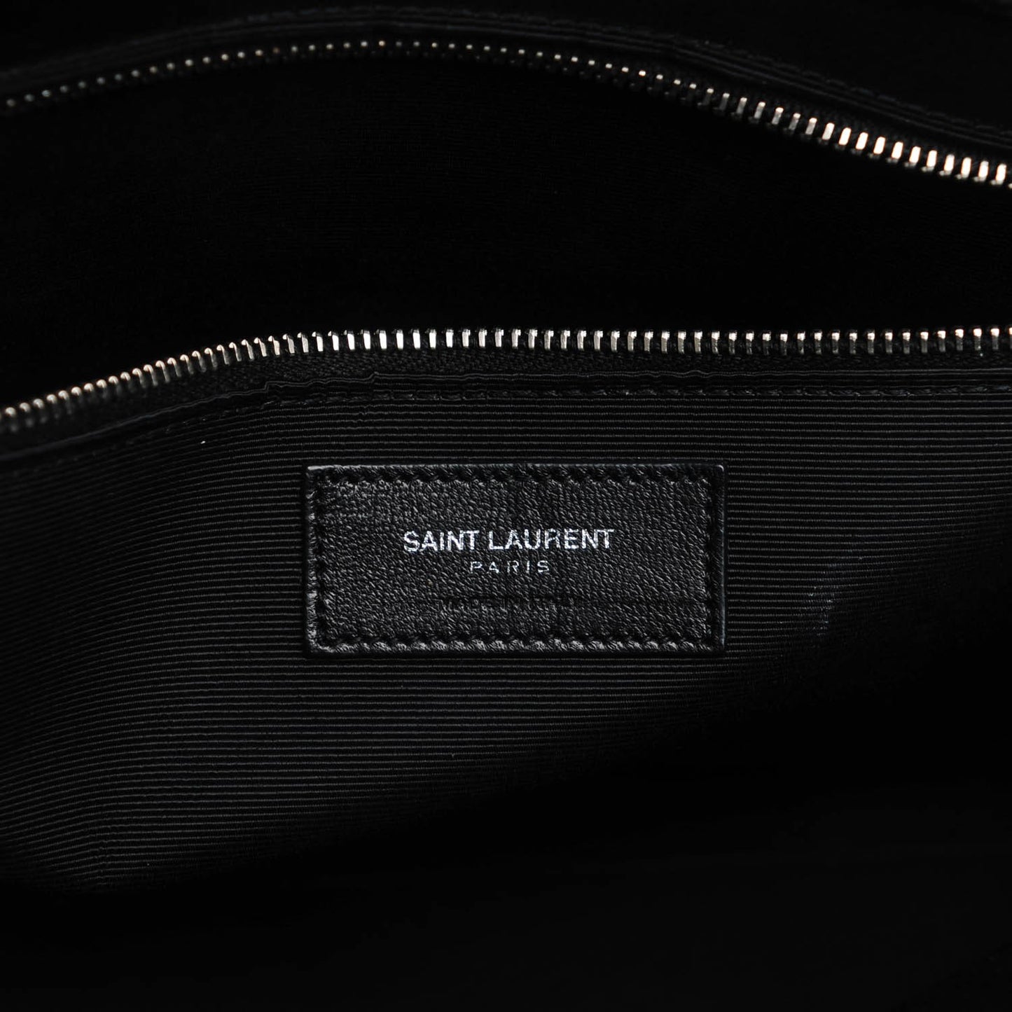Grained Calfskin Large Sac De Jour Black