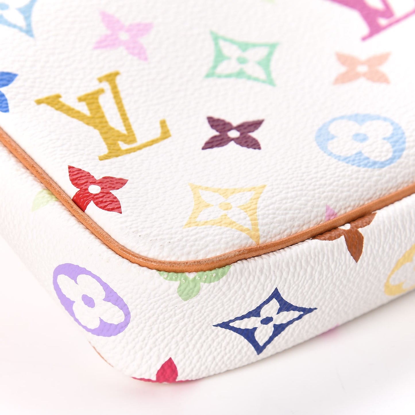 Monogram Multicolor Pochette Accessories White