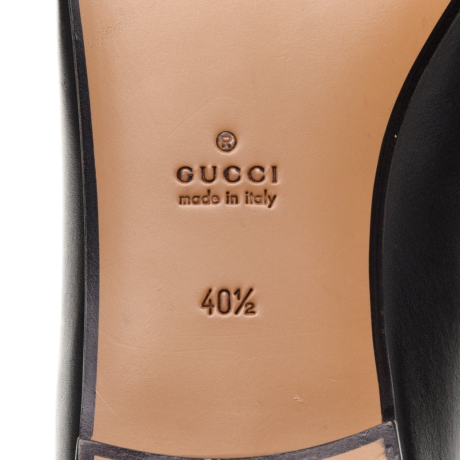 Gucci Calfskin Womens Jordaan Loafers 40.5 Black 7 of 12