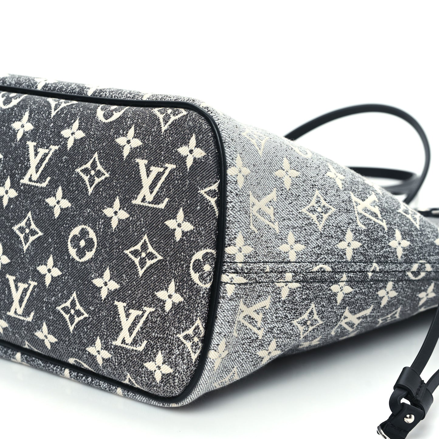 Denim Monogram Jacquard Neverfull MM Grey