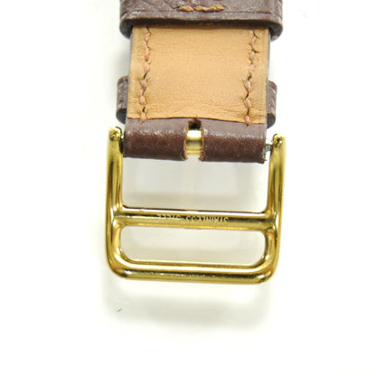 Hermes Stainless Steel Epsom 26mm Heure H Hour Quartz Watch Gold 5 of 5
