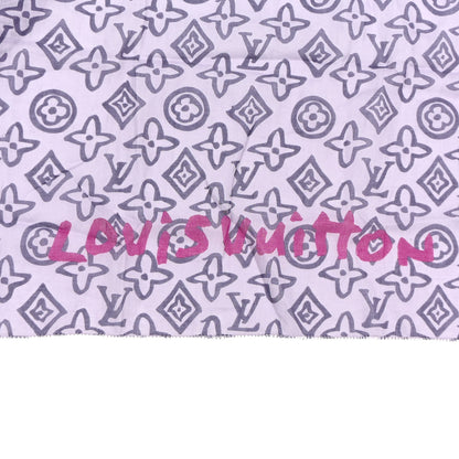 Louis Vuitton Cotton Tahitienne Scarf Lilac 2 of 3