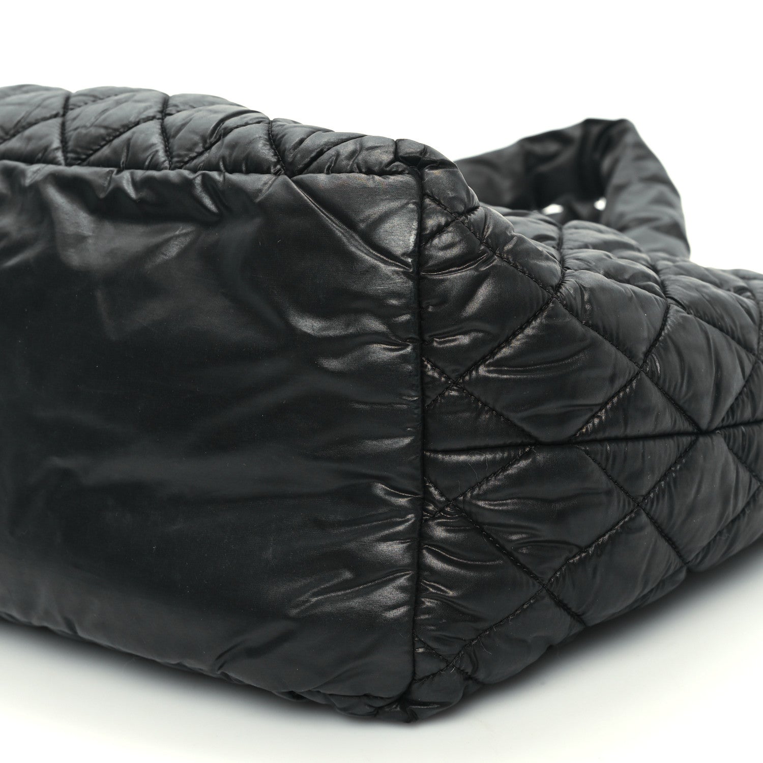 Chanel Nylon Quilted Coco Cocoon Reversible Tote Black 10 of 10
