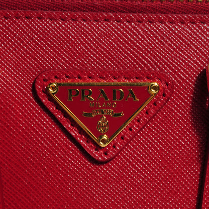 Prada Saffiano Lux Mini Promenade Tote Fuoco 5 of 8