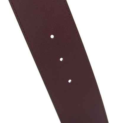 Gucci Calfskin Lizard Double G 50mm Belt 100 40 Vintage Bordeaux 5 of 5