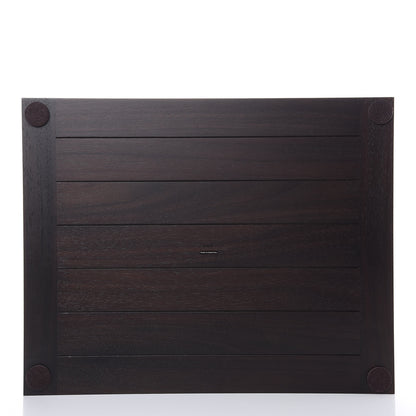 Hermes Mahogany Wood Smooth Taurillon Pleiade Desk Blotter Etoupe 3 of 7