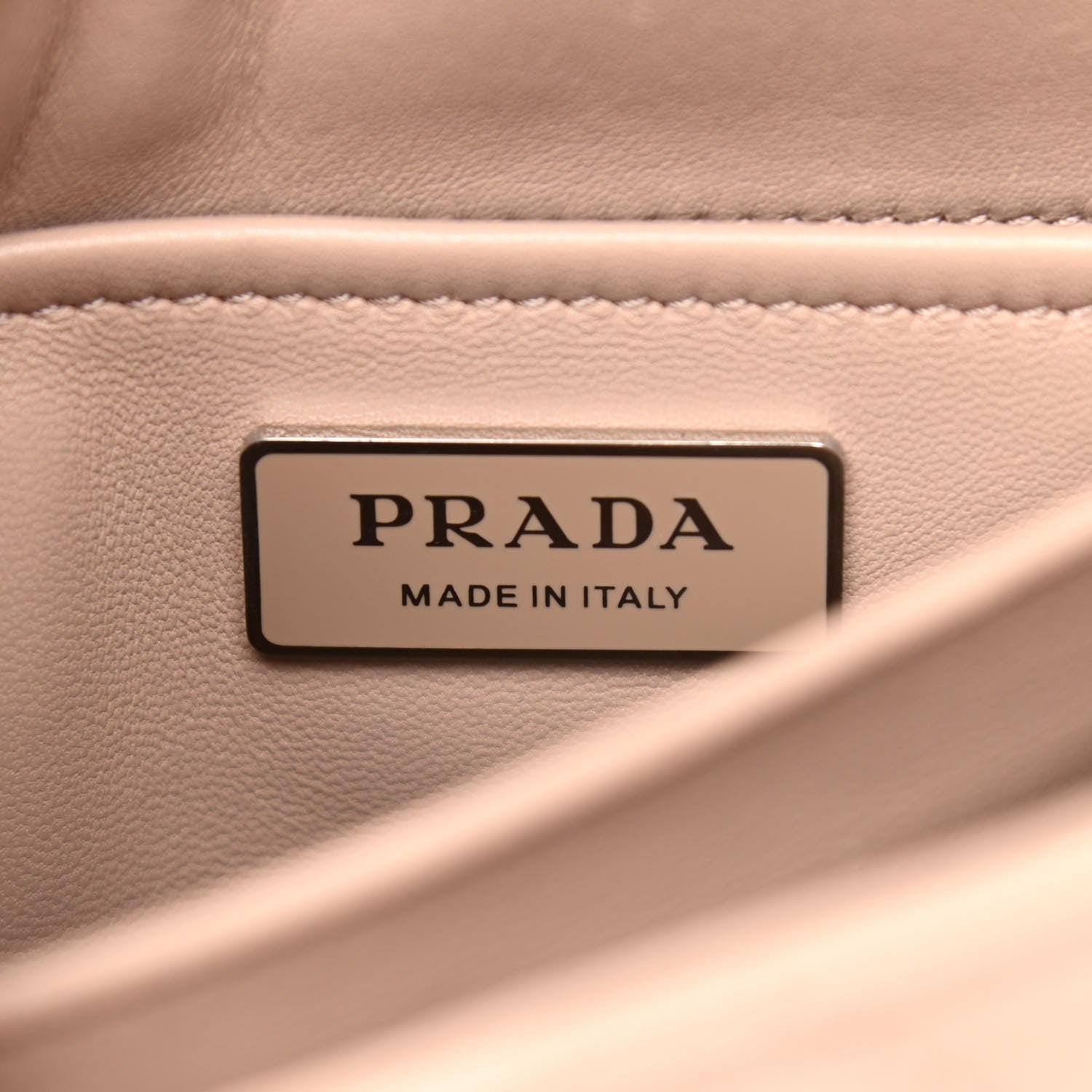 Prada Nappa Triangle Stitched Small Spectrum Bag Cipria 6 of 9