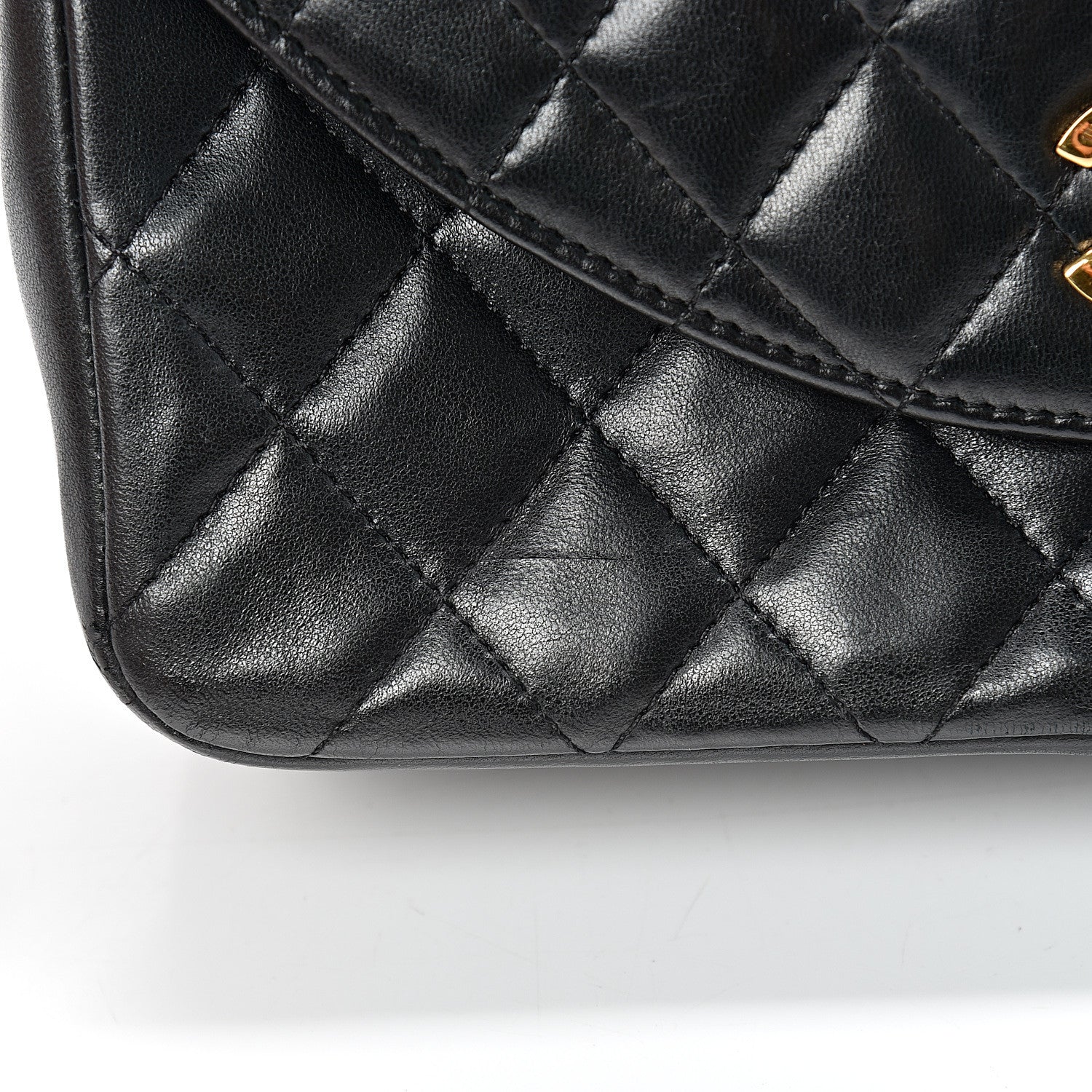 Chanel Lambskin Quilted Small Single Flap Black 15 of 22