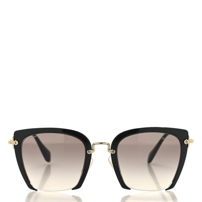 Miu Miu Metal Square Sunglasses SMU 52R Black Gold 2 of 7