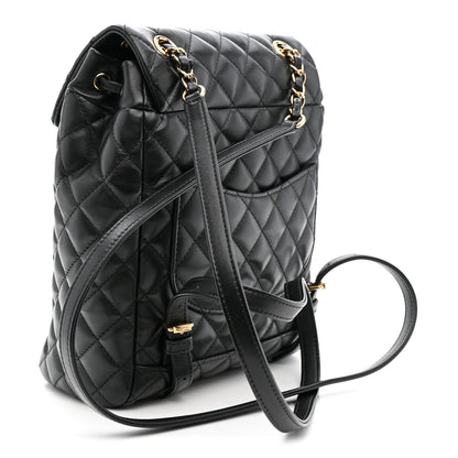 Chanel Calfskin Quilted Small Urban Spirit Backpack Black 3 of 10