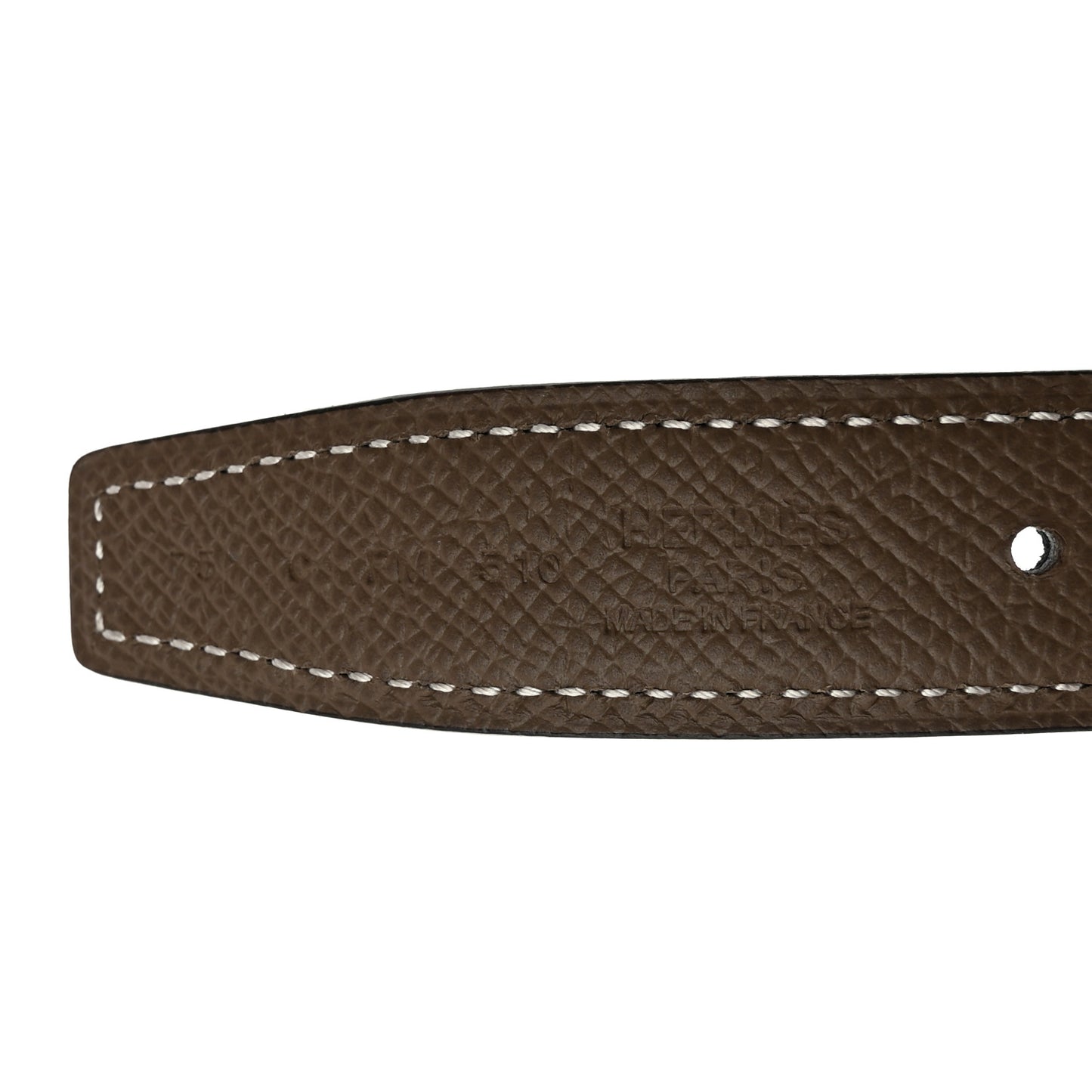 Swift Epsom 24mm Mini Constance H Belt 75 Black Etoupe